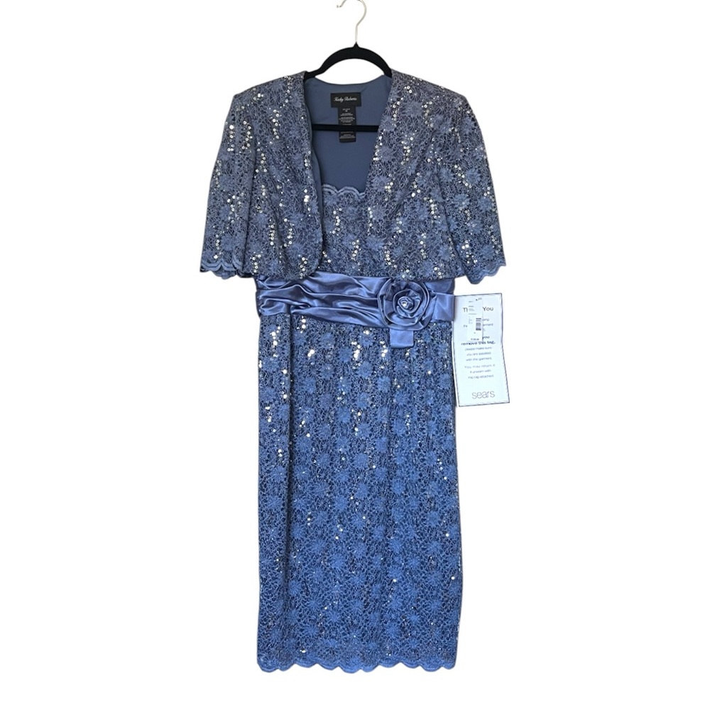 NWT Kathy Roberts Periwinkle Evening Dress